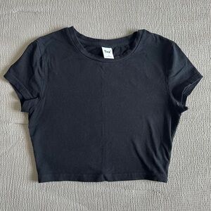 TNA Classic Black Crop Top